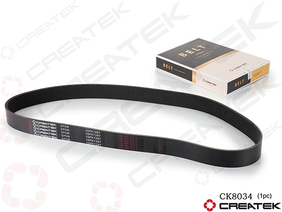 Howo A7 Ремень вентилятора D12 10PK1267 Createk