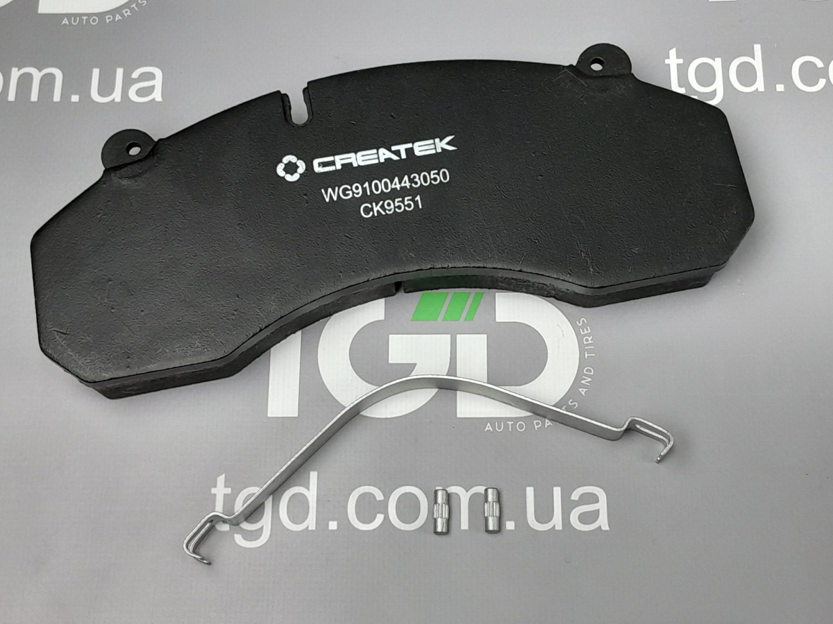 Howo A7 Колодка тормозная передняя Createk