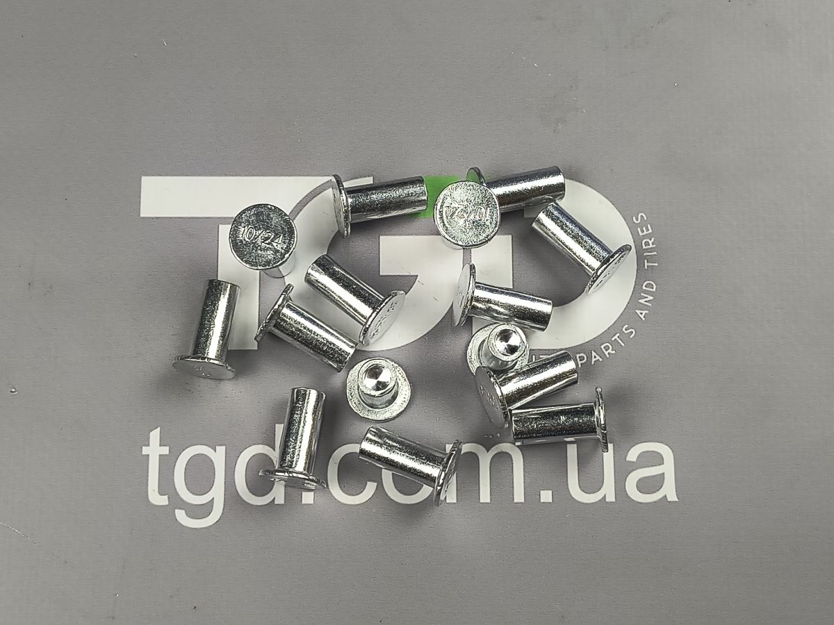 Howo Заклепка тормозной накладки 10*24 Алюминиевая
